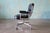 Mid-Century Modern 1980s Charles Eames for Herman Miller Timelife Chair Aluminum Black Leather For Sale - Image 3 of 9