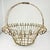 1950s Vintage French Art Nouveau Boho Chic Medium Jardiniere Basket Planter. For Sale - Image 4 of 17