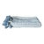 Azul Hand-Loomed Cotton Pom-Pom Throw For Sale