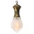 French Art Deco Etched Glass and Gilt Brass Pendant Lamp, 1920s For Sale - Image 9 of 10