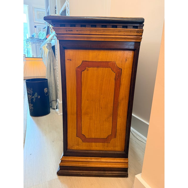 Vintage Italian hand-painted accent cabinet crafted in Italy during the mid-20th century. This charming cabinet features a...