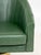 Modern Borgade Green Leather Swivel Tub Chairs, Pair For Sale - Image 3 of 7