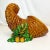 Ceramic 1980s Vintage Majolica Americana Rustic Thanksgiving Cornucopia Decorative Object. For Sale - Image 7 of 11