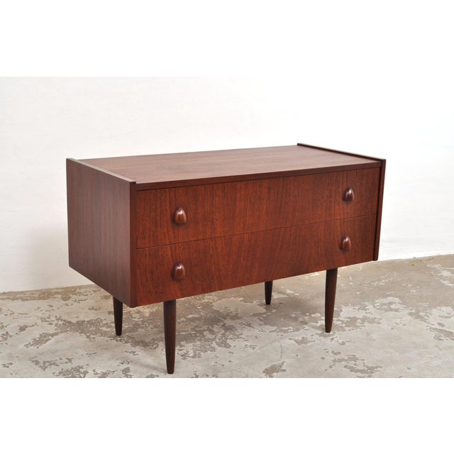 Small Vintage Danish Sideboard in Teak, 1950s For Sale - Image 9 of 9