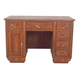 Mid-Century Portuguese Desk in Wood, 1950s For Sale