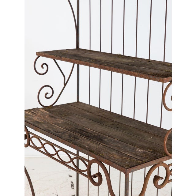French Circa 1930 Wrought Iron Étagère / Boulangerie Racks For Sale - Image 9 of 14