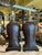 1990s Brown Leather Strips Look Table Lamps With Large Stylized Finials - a Pair For Sale - Image 10 of 10