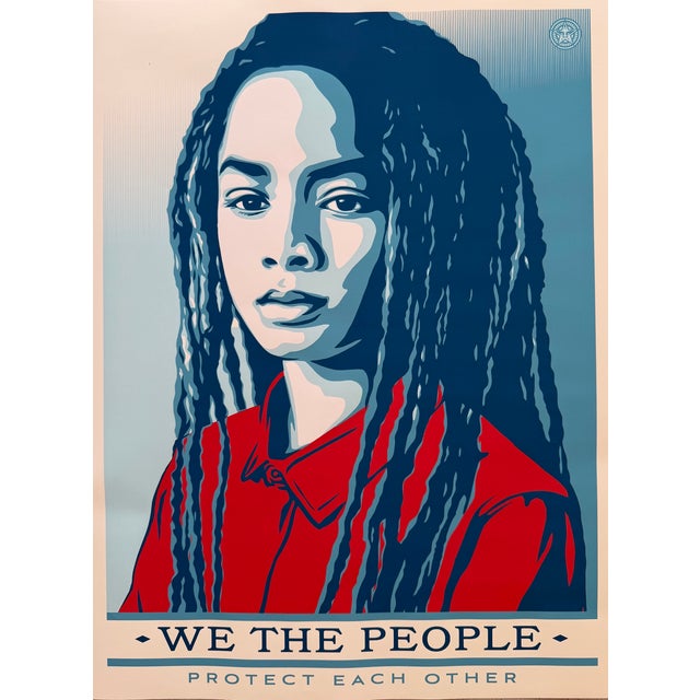We the People Defend Dignity, Protect Each Other, Are Greater Than Fear Posters from Shepard Fairey, 2017, Set of 3 For Sale - Image 10 of 13