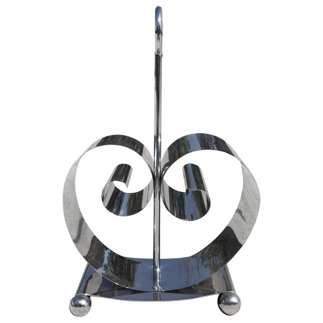 1930s Norman Bel Geddes Art Deco Magazine Rack For Sale - Image 11 of 11