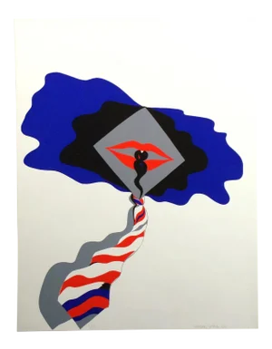 1965 Allen Jones "Self" Vintage Hand Signed Serigraph, Unframed
