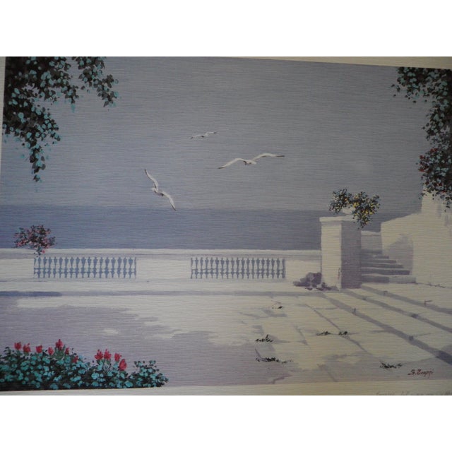 Giorgio Zuppini, Italian artist (1938/1990) Lithograph printed by Il Grifo, Milan, in the 1970s, color art print on...