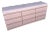 Postmodern Pink Gloss Laminate Waterfall Dresser For Sale
