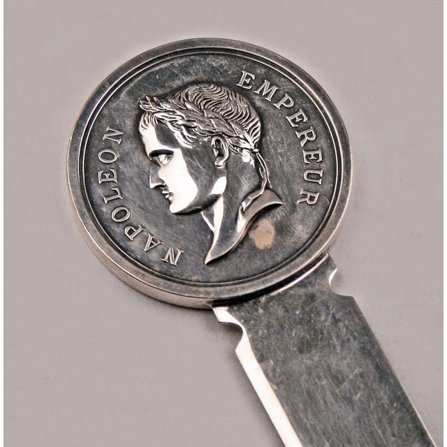 Mid-Century Modern 1970s Silvered Napoleon Emperor Letter Opener by Christofle For Sale - Image 3 of 12