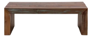 Salvaged Wood Waterfall Coffee Table