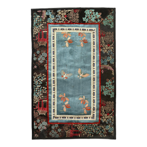 Antique Chinese Silk Embroidered Panel or Textile Art Piece