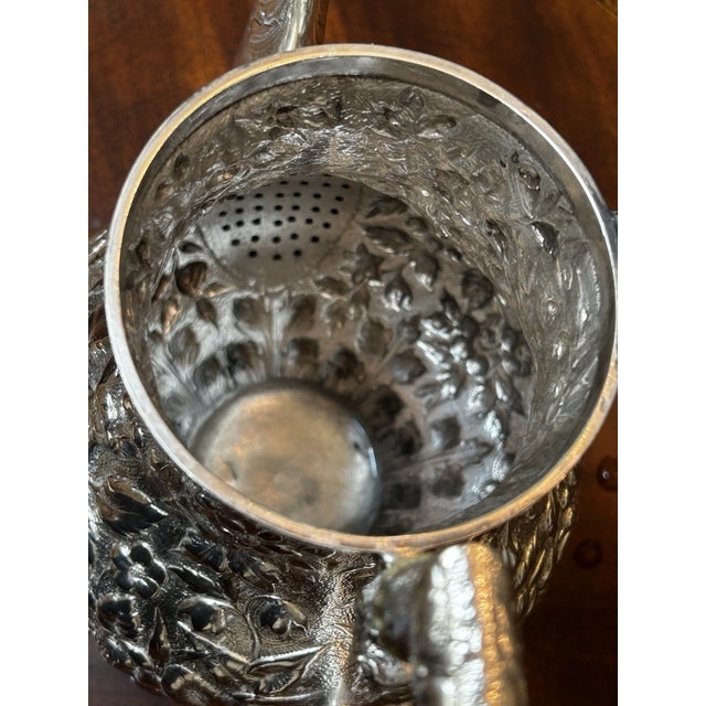Antique A.e. Warner Baltimore Repoussé Coin Silver Coffee Pot For Sale In Dallas - Image 6 of 8