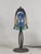 Etablissements Leune - Auguste Heiligenstein A wonderful and very rare French art deco lamp made around 1925. A wrought...