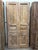 1920s Antique Floral Carved Pantry Doors | Rustic Farmhouse Double Doors | Hand-Carved Wood Hinged or Sliding Entry For Sale - Image 5 of 7