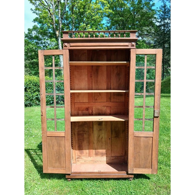 Antique Fir Bookcase, 1900 For Sale - Image 4 of 7