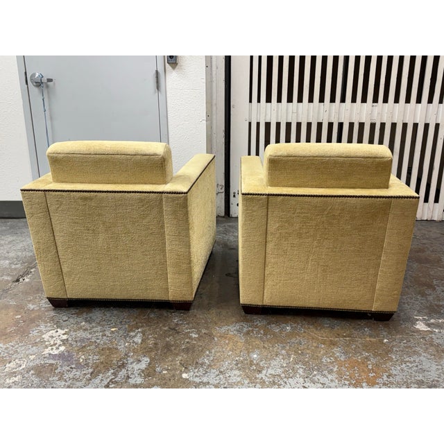 2010s Baker Furniture Manhattan Lounge Armchairs, Pair For Sale - Image 5 of 12