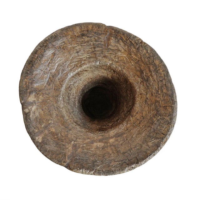 Vintage Naga Wood Pestle Pot For Sale - Image 4 of 6