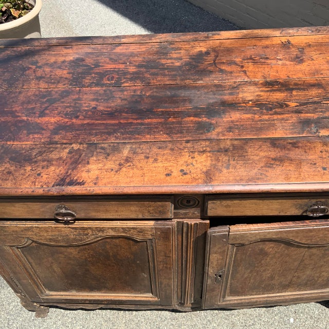 French Country Late 18th Century French Antique Buffet For Sale - Image 3 of 18