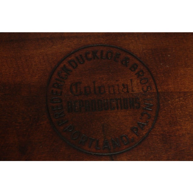 Wood 1970s Frederick Duckloe & Bros Windsor Style Writing Armchair For Sale - Image 7 of 13