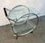 Mid-Century Glass and Chrome Bar Cart by George Mulhaser for Dia For Sale - Image 9 of 12