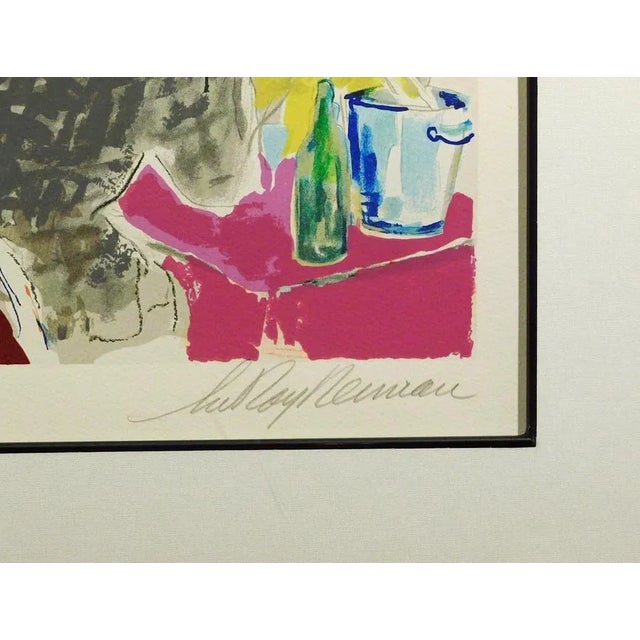 1997 LeRoy Neiman "Chez Francis" Abstract Cafe Scene Signed Print, Framed For Sale In Denver - Image 6 of 6