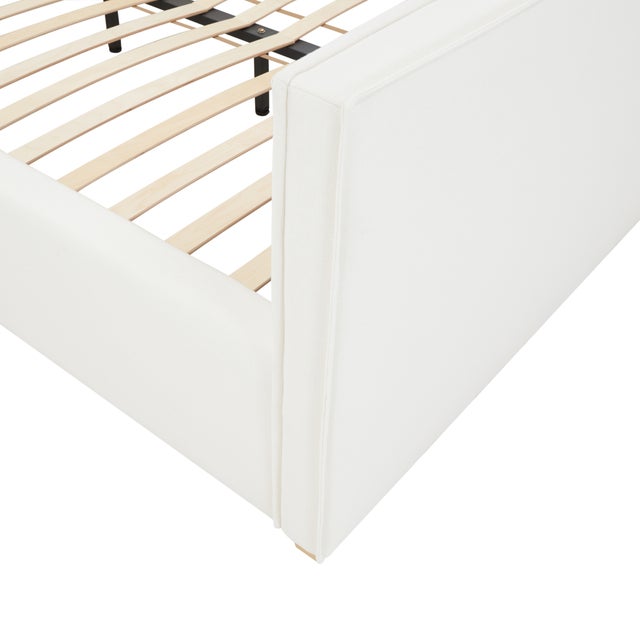 Wood Bristol Park Ivory Queen Bed For Sale - Image 7 of 11