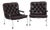 Armchairs in Leather and Chromed Steel, 1960s, Set of 2 For Sale