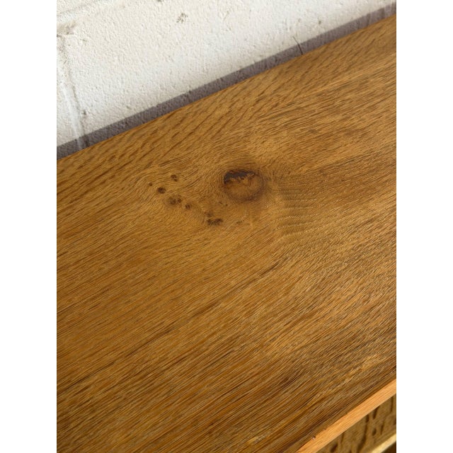 Brown In Style of Henning Kjærnulf Oak Storage Wooden Hutch Denmark Mid-Century Modern 1960s For Sale - Image 8 of 9