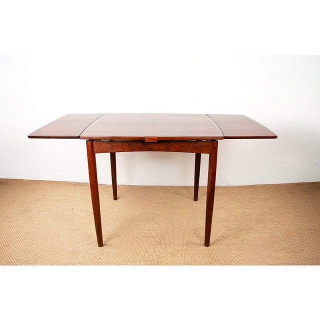 Carlo Jensen Danish Extendable Table in Rosewood and Felt by Carlo Jensen for Hundevad & Co, 1960 For Sale - Image 4 of 13