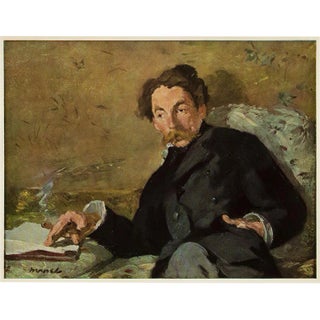 Circa 1950s After Manet "Portrait of Stephane Mallarmé" Vintage Impressionist Print For Sale