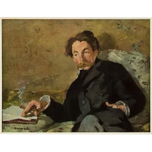Circa 1950s After Manet "Portrait of Stephane Mallarmé" Vintage Impressionist Print