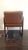 Vintage Solid Wood Library Armchair With Dark Honey Brown Vinyl For Sale - Image 4 of 11