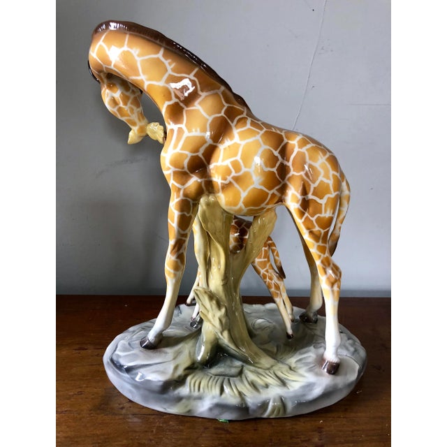 Mid 20th Century Vintage Italian Ceramic Giraffes For Sale - Image 5 of 8