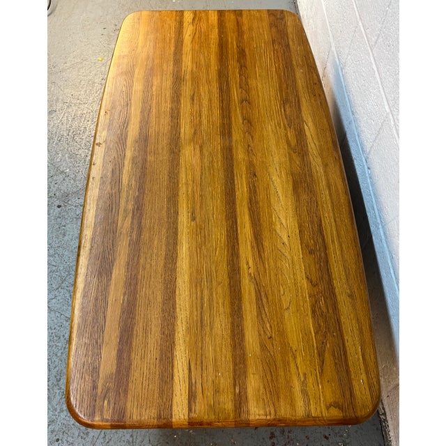 Mid 20th Century Mid 20th Century Solid Modern Oak Butcher Block Coffee Table For Sale - Image 5 of 10
