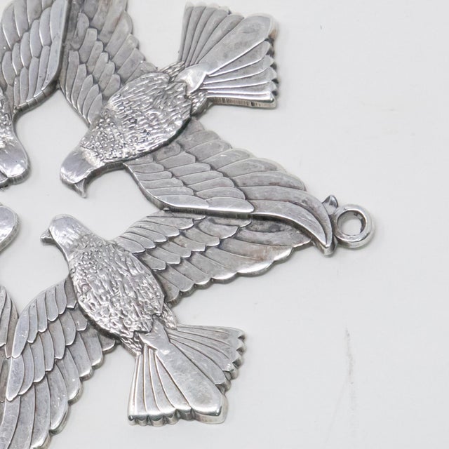 Shabby Chic 1971 Wallace Sterling Peace on Earth Ornament For Sale - Image 3 of 9