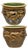 Antique Chinese Brown Glazed Ceramic Pottery Dragon Cachepot Jardinière - Pair For Sale