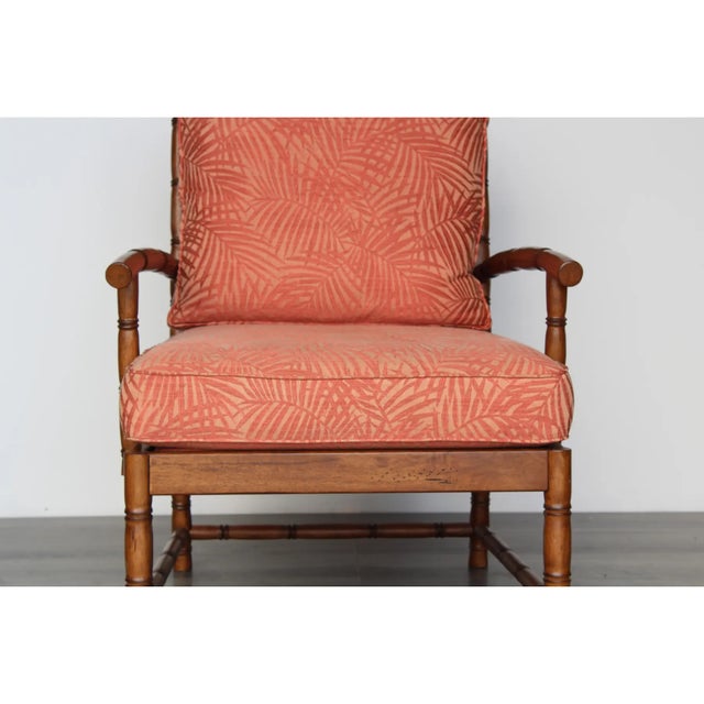 Vintage Pair of Faux Bamboo Club Chairs For Sale In Miami - Image 6 of 6