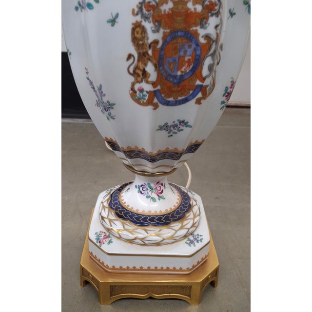 Mid-Century Modern 1970s Procelaine De Paris Bicentennial Painted Lamps - a Pair For Sale - Image 3 of 16