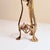 1900 - 1909 Antique Art Nouveau Brass Tripod Hurricane Candleholder With Etched Glass Shade — Ginkgo & Calla Lily Motif, Circa 1900–1910 For Sale - Image 5 of 12