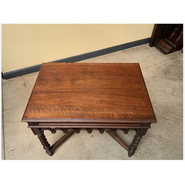 Antique Neo-Gothic Coffee Table, 1880 For Sale - Image 6 of 11