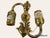Metal Vintage Polished Brass Pineapple Lamp With White Metal Shade For Sale - Image 7 of 10