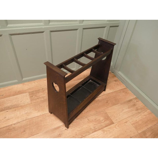 Liberty Arts and Crafts Oak Umbrella Stand, 1880 For Sale - Image 3 of 7