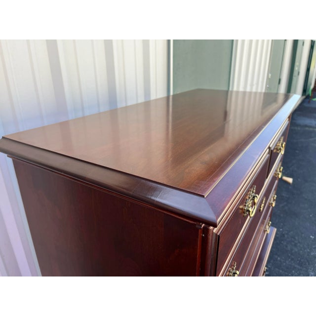 Cherry Chippendale 6-Drawer Chest of Drawers For Sale - Image 10 of 12