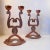 Antique Danish Art Nouveau Copper Candelabras, Set of 2 For Sale - Image 5 of 5