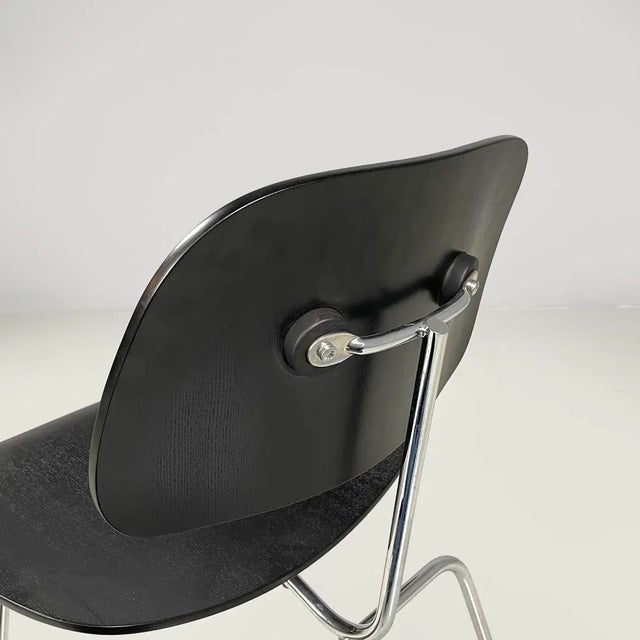 German Black Wooden Chairs by Charles and Ray Eames for Vitra, 2000s, Set of 2 For Sale - Image 9 of 18