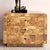 1980s Postmodern Three-Drawer Waterfall Dresser With Faux Burlwood Laminate Veneer For Sale - Image 5 of 15
